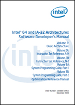 Intel microprocessors software developer manuals